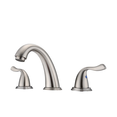 Widespread Bathroom Faucet with Drain Assembly