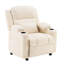 Fauteuil inclinable électrique moderne en tissu de chenille rembourré avec massage, siège pivotant à 360 degrés avec porte-gobelet-1922265888