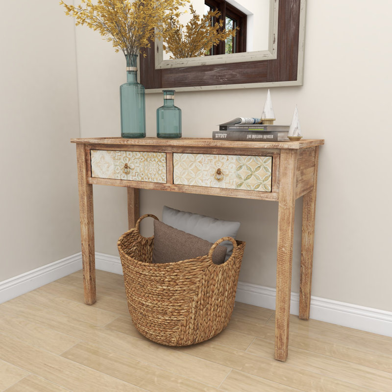 Console en bois massif Keenum
