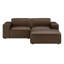 Causeuse modulaire en cuir avec repose-pieds 3 pièces Arielle-1129643320