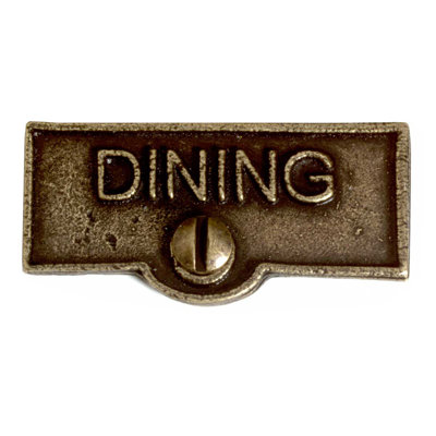 Étiquettes de nom de salle à manger
