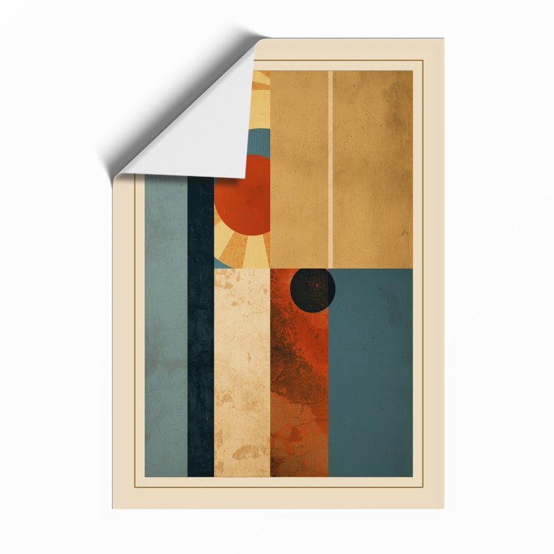 Geometric Inquiry Abstract - Print, Unframed, A4 - 29.7 x 21.0 cm