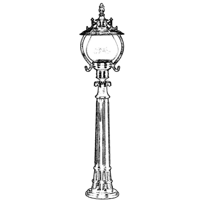 Aarjan Frosted Lamp Post (Full)