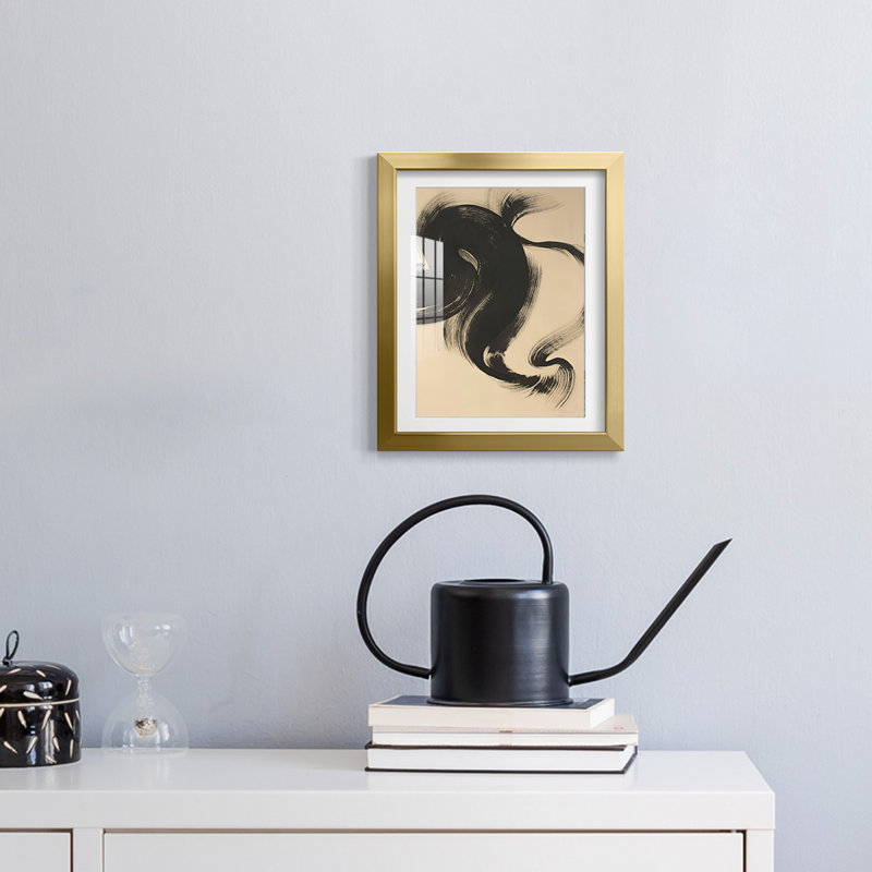 Sea Change II -Framed Print, 25.5" H x 17.5" W, Gold