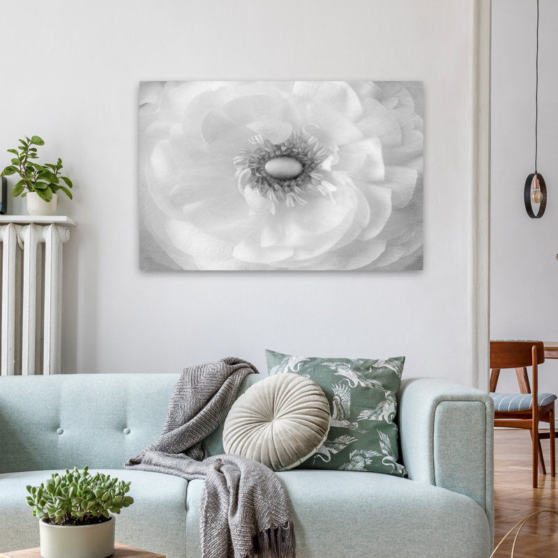 Plantes, fleurs, pureté II, art mural, H 24 po x l 36 po