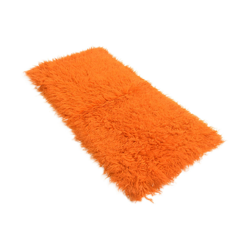 5 Ft Rectangle Priester Orange Rug