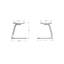 Tabouret en métal 18 po Paperclip70-1735247823