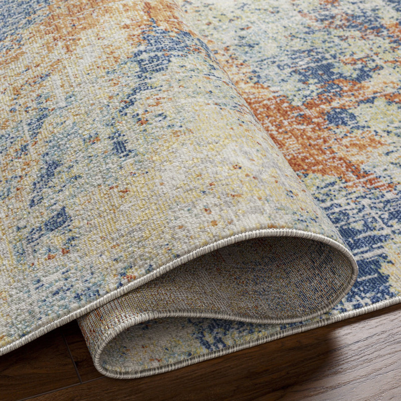 Kole Abstract Indoor / Outdoor Rug, Rectangle 6'11" x 9'