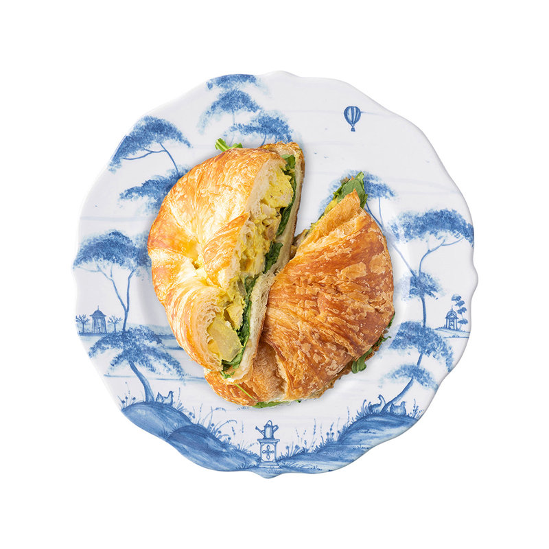 Country Estate Dessert/Salad Plate, Delft Blue/White