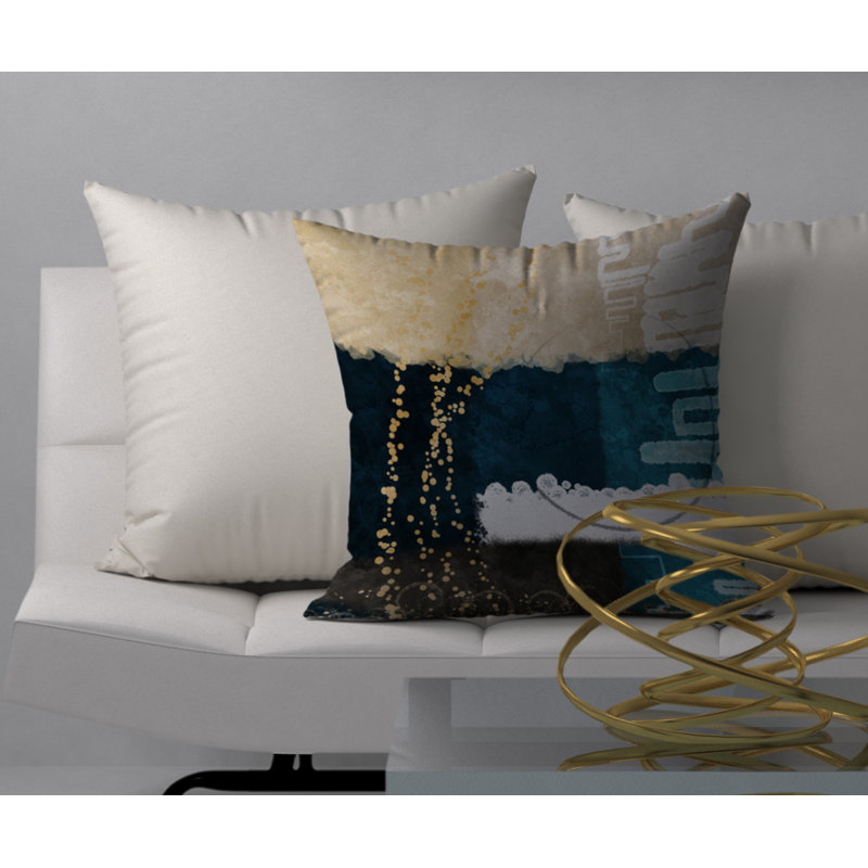 Coussin décoratif carrée opulent préférée, 18 po x 18 po