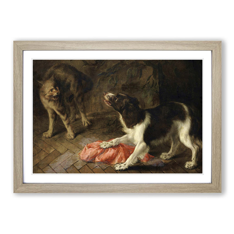 Abraham Hondius - Single Picture Frame Print, Oak