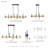 Arkeem 6 - Light Dimmable Linear Chandelier-850587965