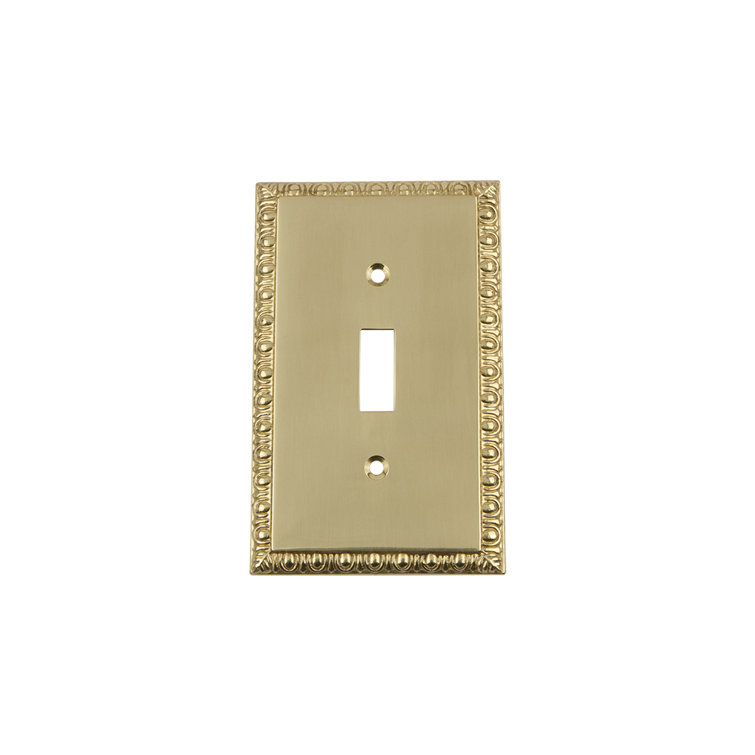 Egg and Dart 1-Gang Toggle Light Switch Wall Plate