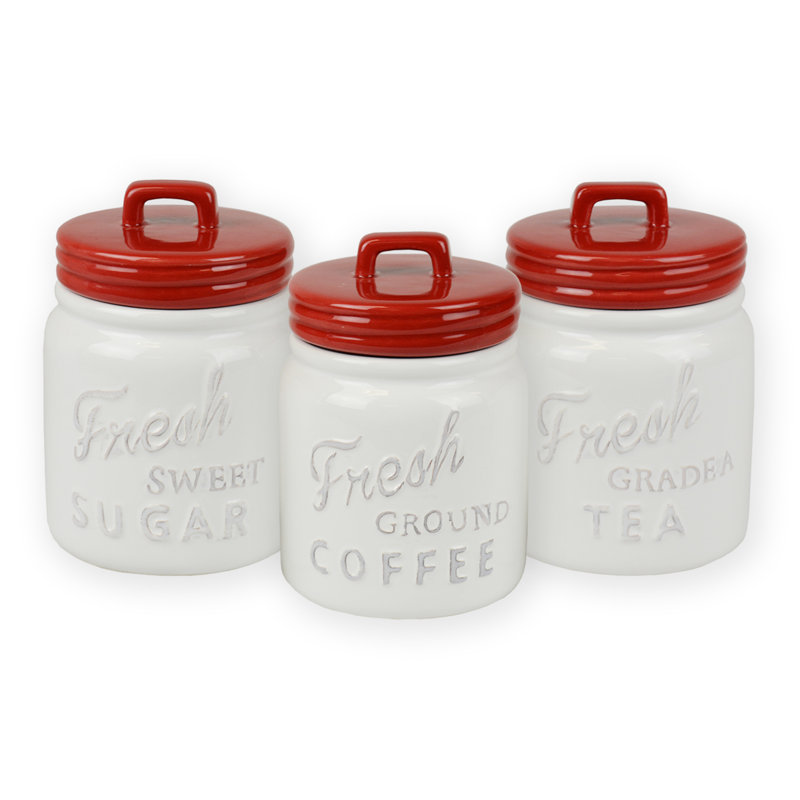Landreth 0,5 pte Ensemble de pots de cuisine, Rouge