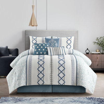 Anthony Microfiber 7 Piece Comforter Set