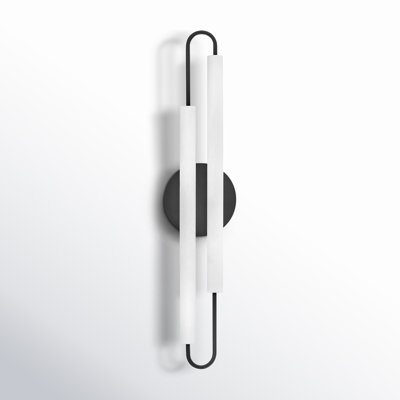 Eliseo Single Frosted Dimmable LED Bath Sconce