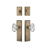 Nostalgic Warehouse New York Entry Set with Chateau Crystal Knob