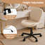 Fauteuil de bureau en cuir polyuréthane sans accoudoirs, fauteuil de bureau ergonomique et pivotant à hauteur réglable-130703138