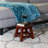 Carved Wooden Step Stool, Maple Leaf-749251616