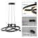 Alliber 1 - Light Statement Square/Rectangle LED Chandelier with Wrought Iron Accents