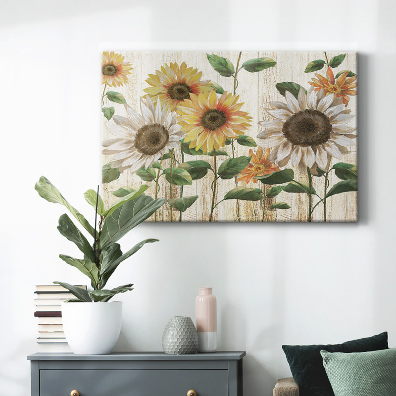 Tournesol Surprise-Toile tendue avec châssis, H 32 po x l 48 po