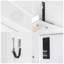Grand lit escamotable avec bureau - Lit mural peu encombrant avec lumières DEL et charge USB, lit pliable d'une capacité de 600 lb pour les petits espaces, aucun assemblage requis-1021011595