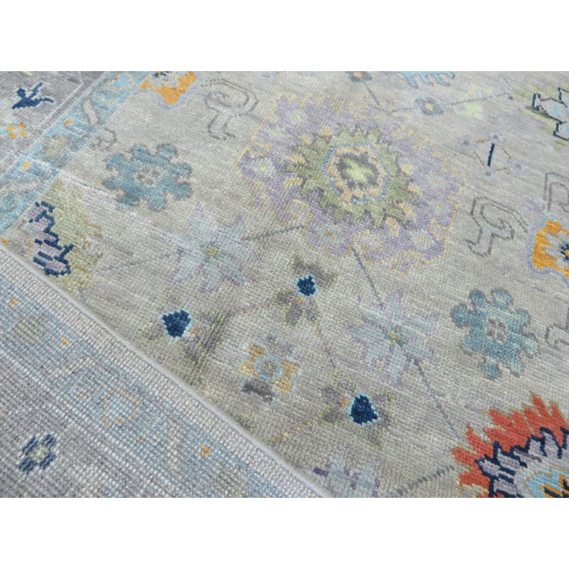 Tapis oriental gris noué à la main 9 pi 2 po x 12 pi 2 po 1B16AA14BD5841899D5B74F9986A5B51