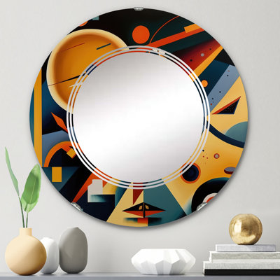 Miroir mural géométrique multicolore Pentheas