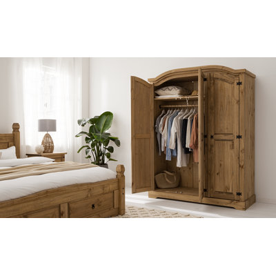 3 Door Solid Wood Wardrobe