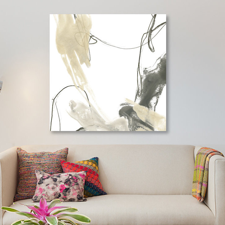 « monochrome momentum ii », impression sur toile, H 12 po x l 12 po x P 0,75 po, Toile tendue, Pas de tapis
