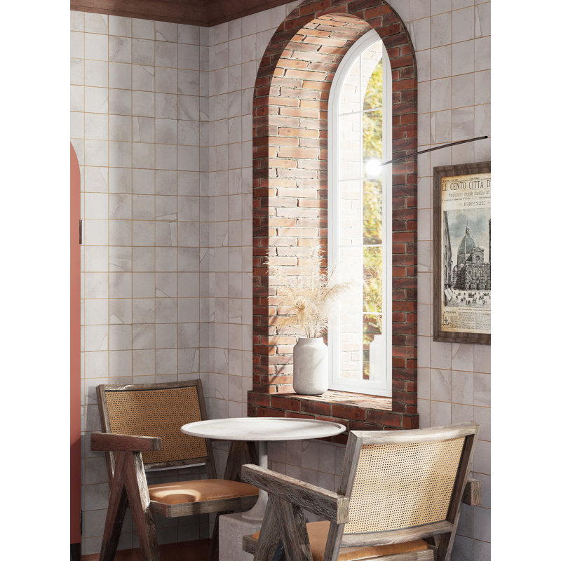 Kings Sea 13 In. X 13 In. Ceramic Floor And Wall Tile, White