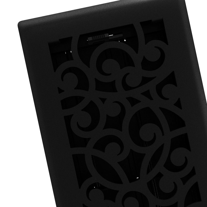 Imperial 4'' W Vent Cover, Black Iron, 4" W x 10" L