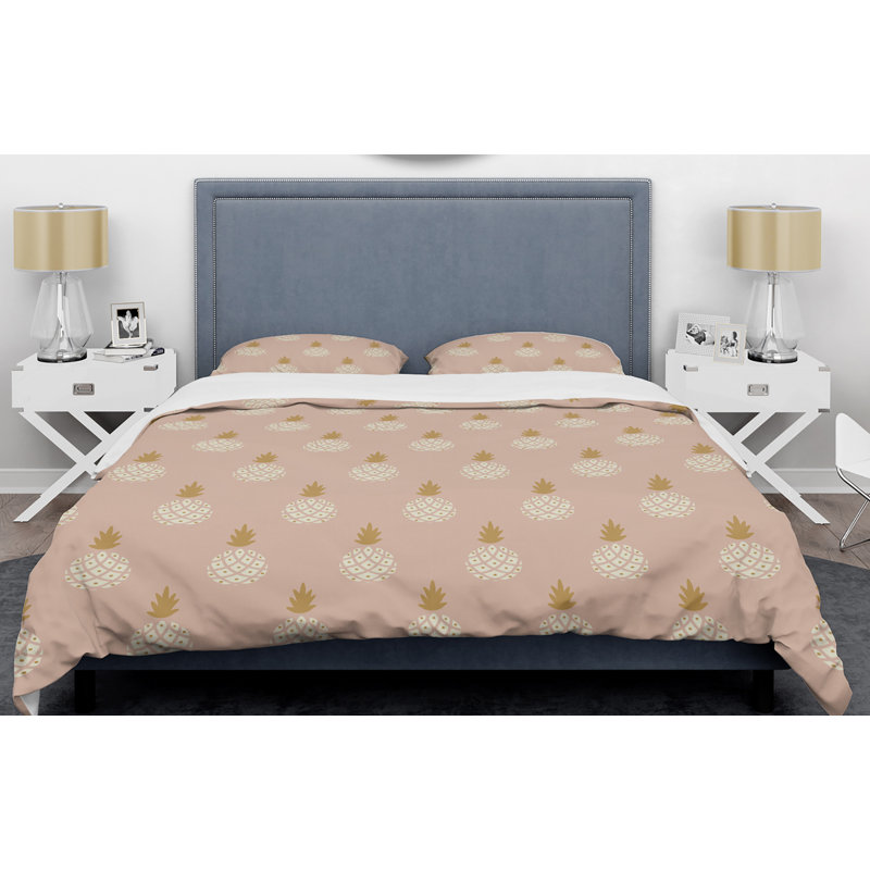  Ensemble de housse de couette Summer Bliss VII Mid-Century, Housse simple + 1 taie décorative