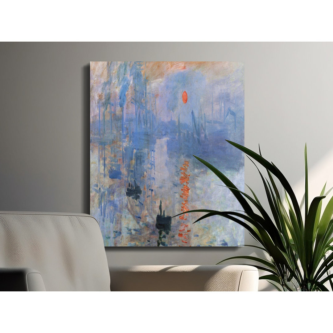 Monet Impression Sunrise Seascape Canvas Print