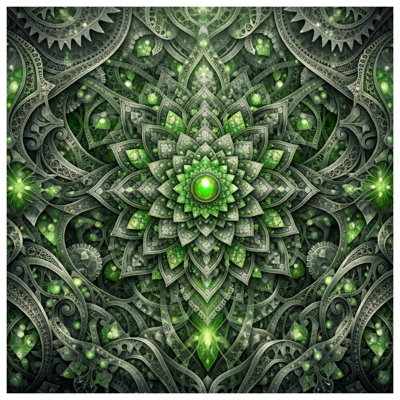 Toile tendue à motif de mandala complexe en plusieurs tailles