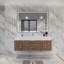 Ensemble de meuble-lavabo mural simple 59 po Glasgow-1245638114