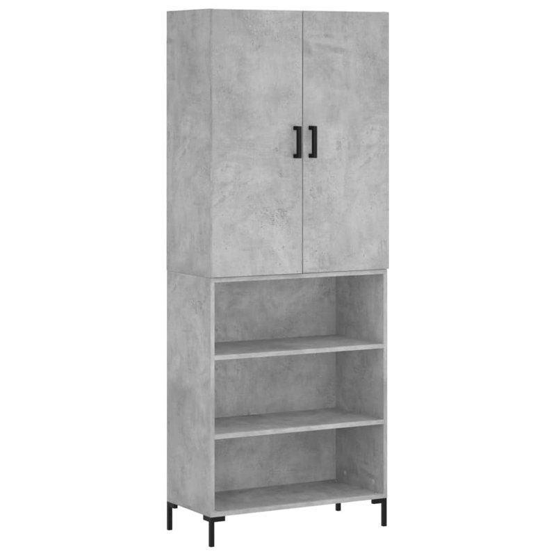 Merkley 69.5cm Wide Highboard, Concrete Grey