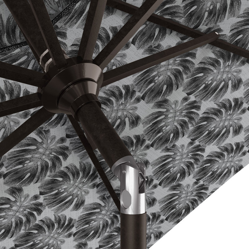 Parasol de marché 9 pi Junerose, Palmier graphite - Pacifica Premium