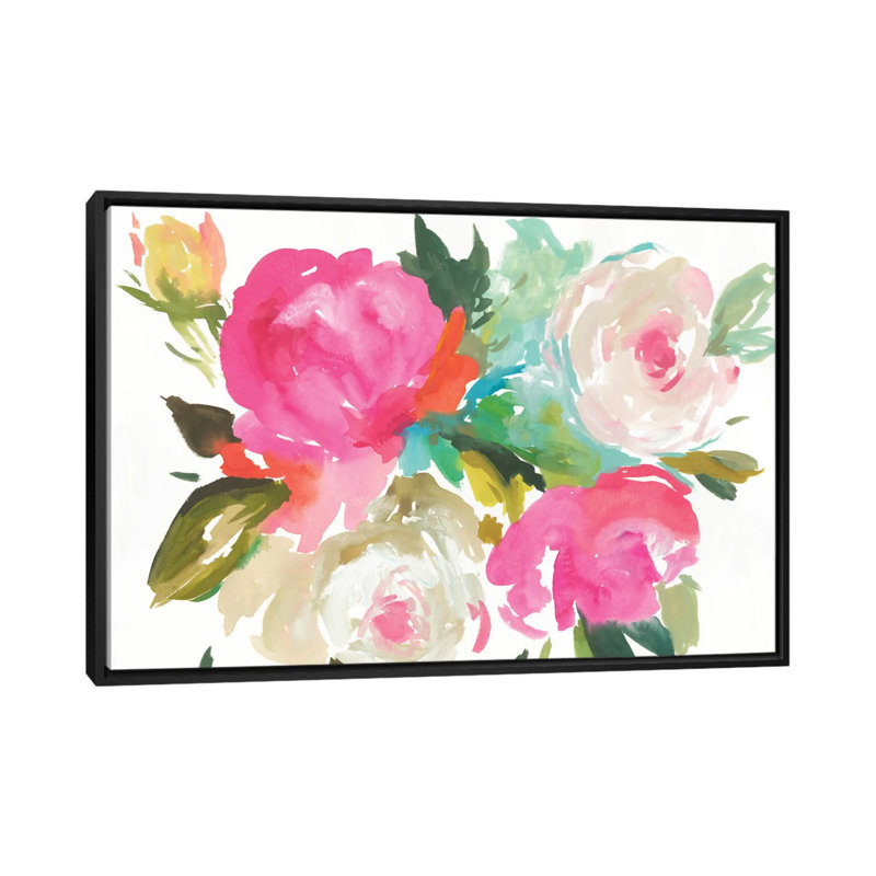 «Belle I», reproduction sur toile, Toile avec cadre noir, Pas de tapis, H 32 po x l 48 po x P 1,5 po