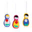 4.5'' Handmade Fabric Hanging Figurine Ornament