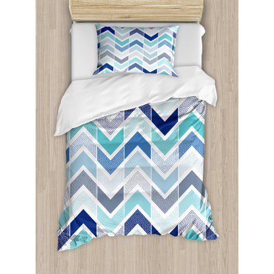Coastal Chevron / Zig Zag Duvet Cover