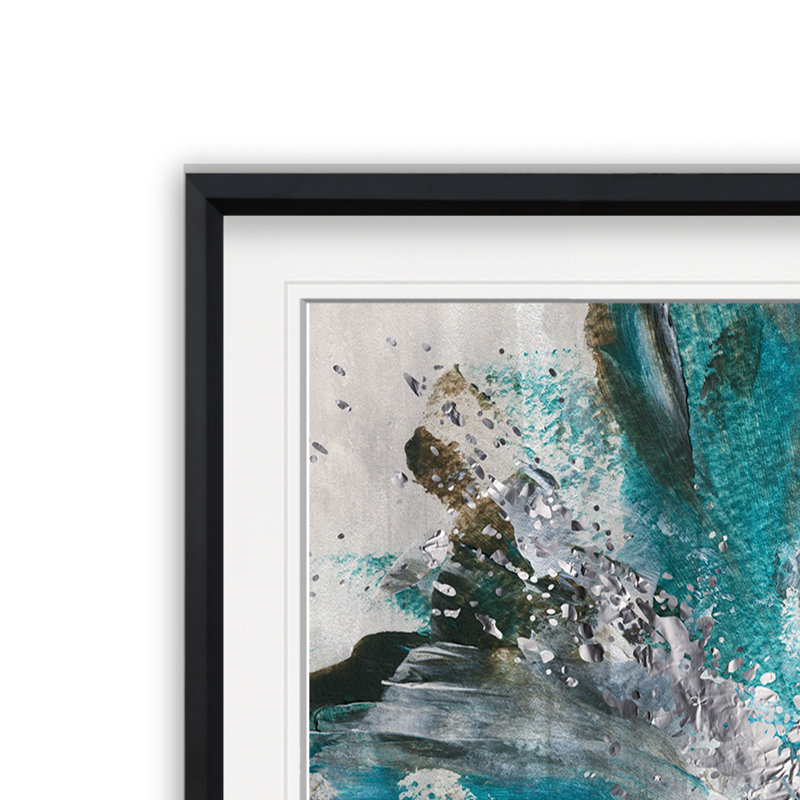 'Unencumbered II' Oil Painting Print, 17.5" H x 17.5" W x 1.5" D, Black Framed
