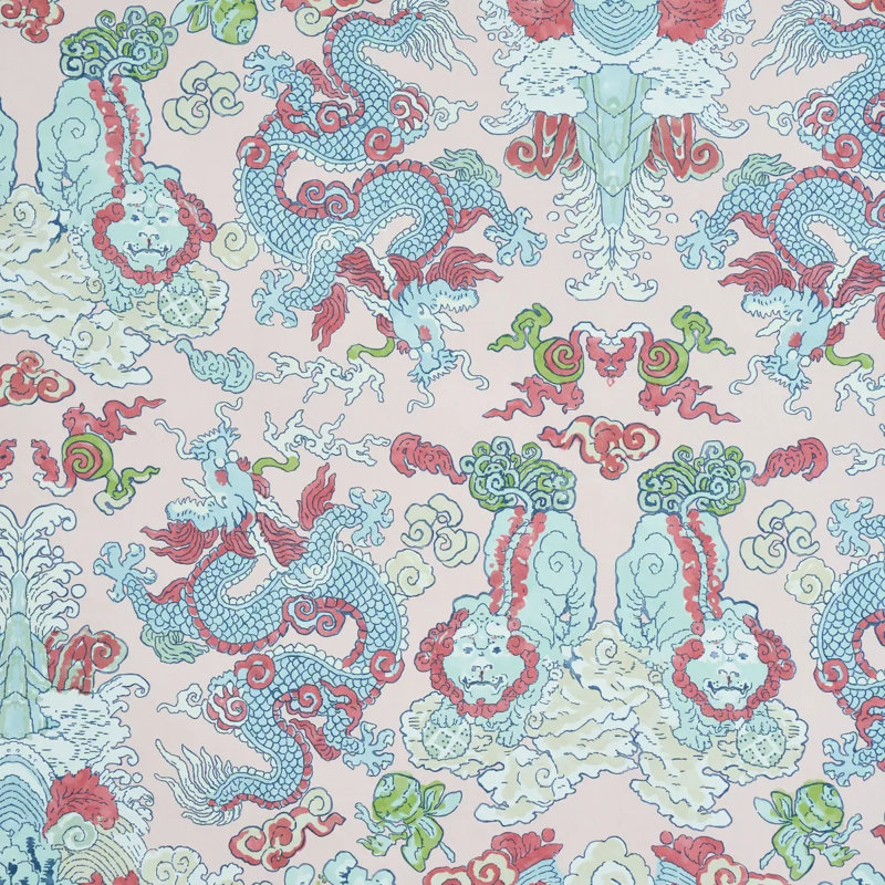 Magic Mountain Dragon Wallpaper, Blush
