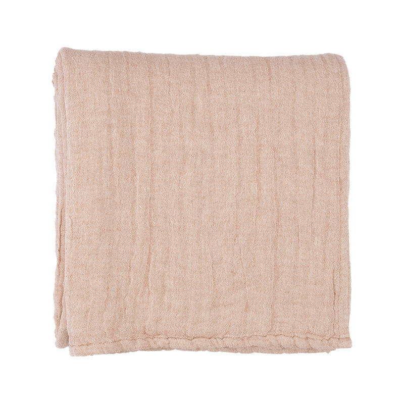 Claudios Cotton Blend Modern & Contemporary Bedspread, Beige