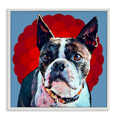 «Boston Terrier Dog», art numérique par estampe numérique par Kim Curationa