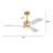 Tariq 52-inch Solid Wood And Metal Lighted Ceiling Fan With Led Lighting - Black-walnut-1716793921