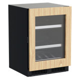 Marvel 24"W. Professional 5.5 Cu.Ft. Built-In Dual Zone Beverage Center - Panel Ready Frame with Glass