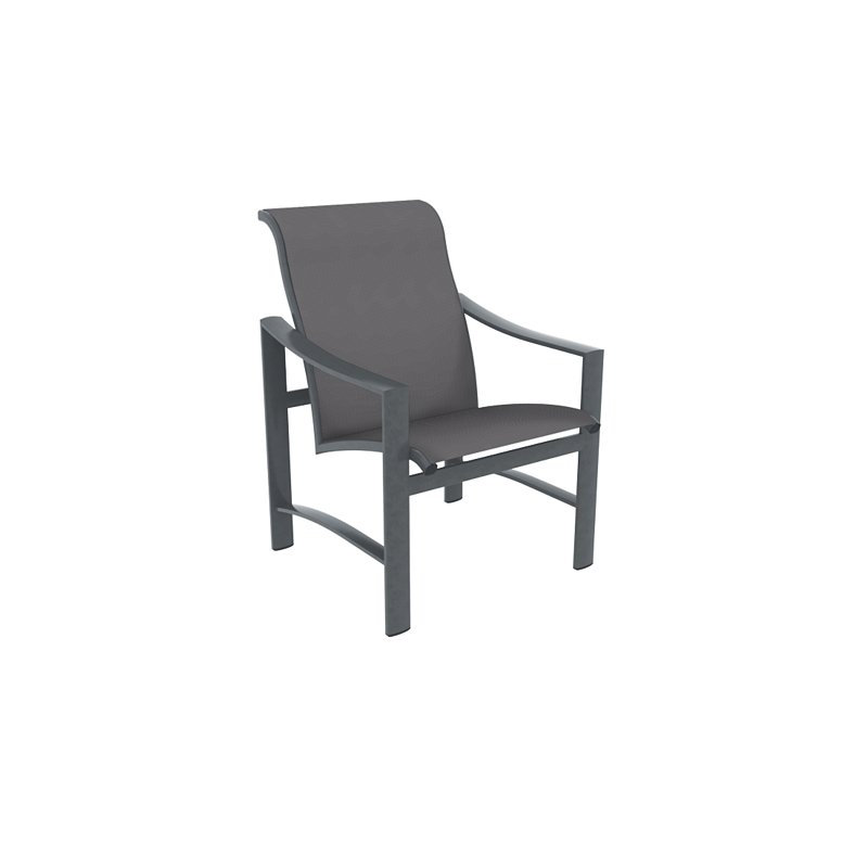 Kenzo Outdoor Dining Armchair, Cape Cove, Graphite