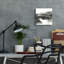  «Static Charge 1» par Ethan Harper, art mural en verre acrylique, 12 po x 12 po