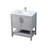 Everett 30'' Single Bathroom Vanity with Engineered Marble Top-147789323